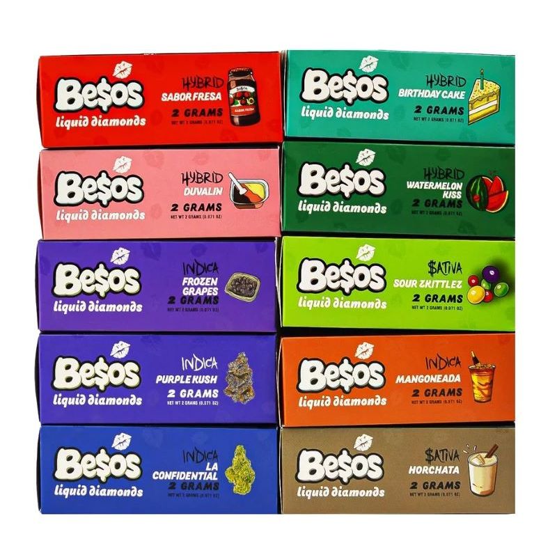 Besos 2ml Empty Disposable Vape Pen - Sleek Black Edition